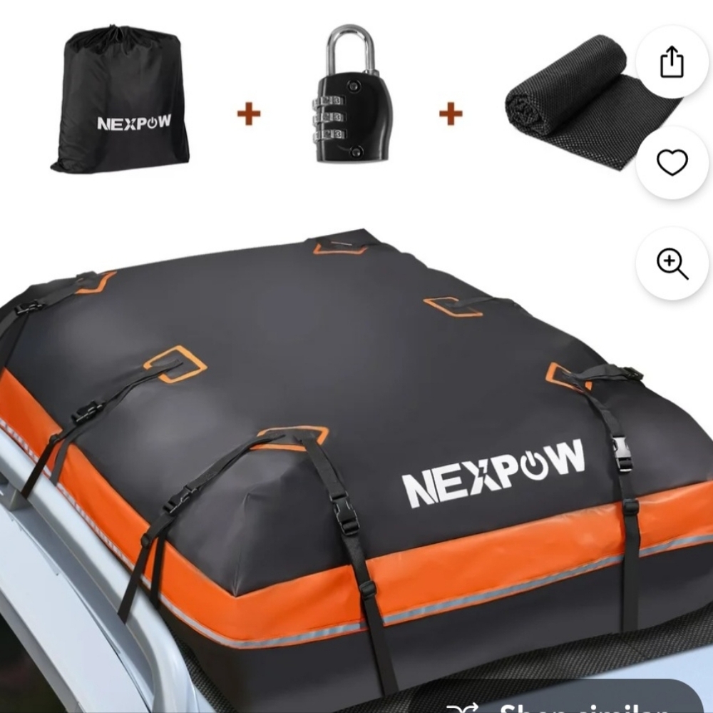Nexpow Rooftop Cargo Bag 21 Cubic Feet